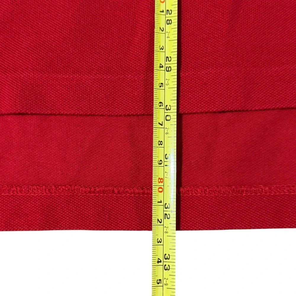 Polo Ralph Lauren Mens XXL Red Polo Flag Bear Custom Fit Polo‎ Shirt *Read*